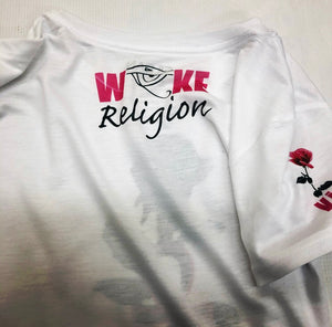 Woke Religion-Ankh Rose T-shirt Vi1 Edition