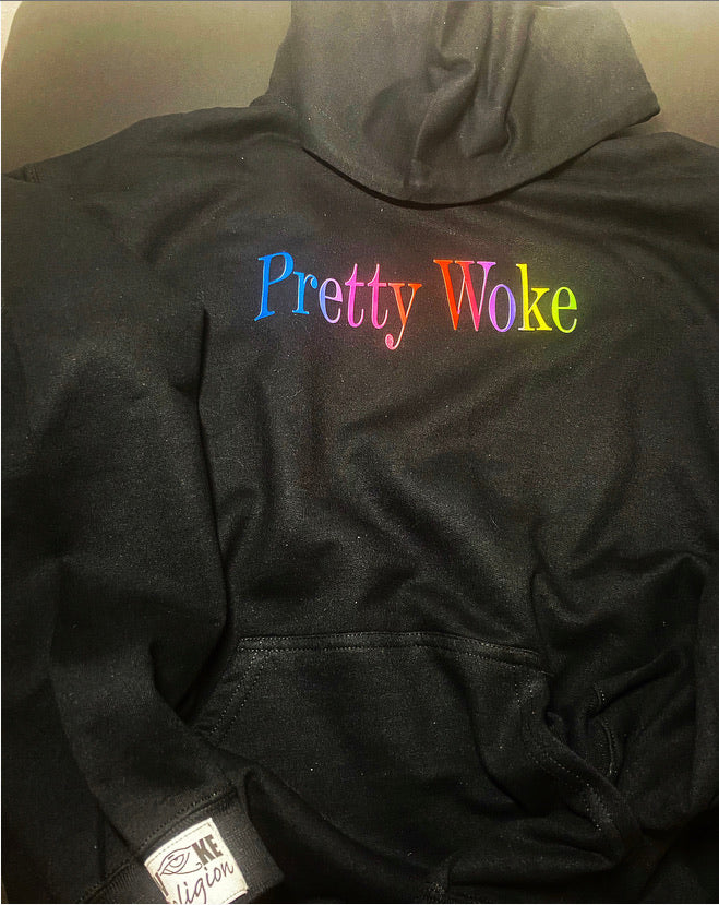 Pretty Woke Hoodie -Tropical