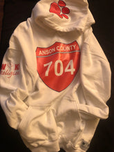 Load image into Gallery viewer, Anson County Highway Hoodie-White/Orange