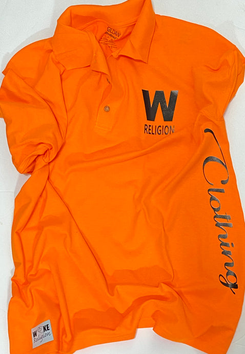 Woke Religion Polo- Orange