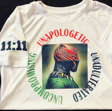 Load image into Gallery viewer, Woke Religion Unapologetic Unadulterated Uncompromising T-Shirt