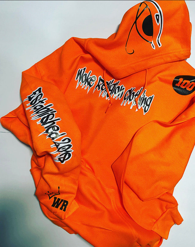 Woke Religion Clothing Hoodie/ Orange