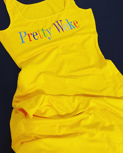 Pretty Woke Sleeveless Tank Dress