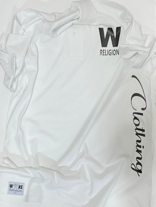 Woke Religion Polo- White