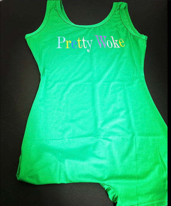 Prettywoke Romper- Green