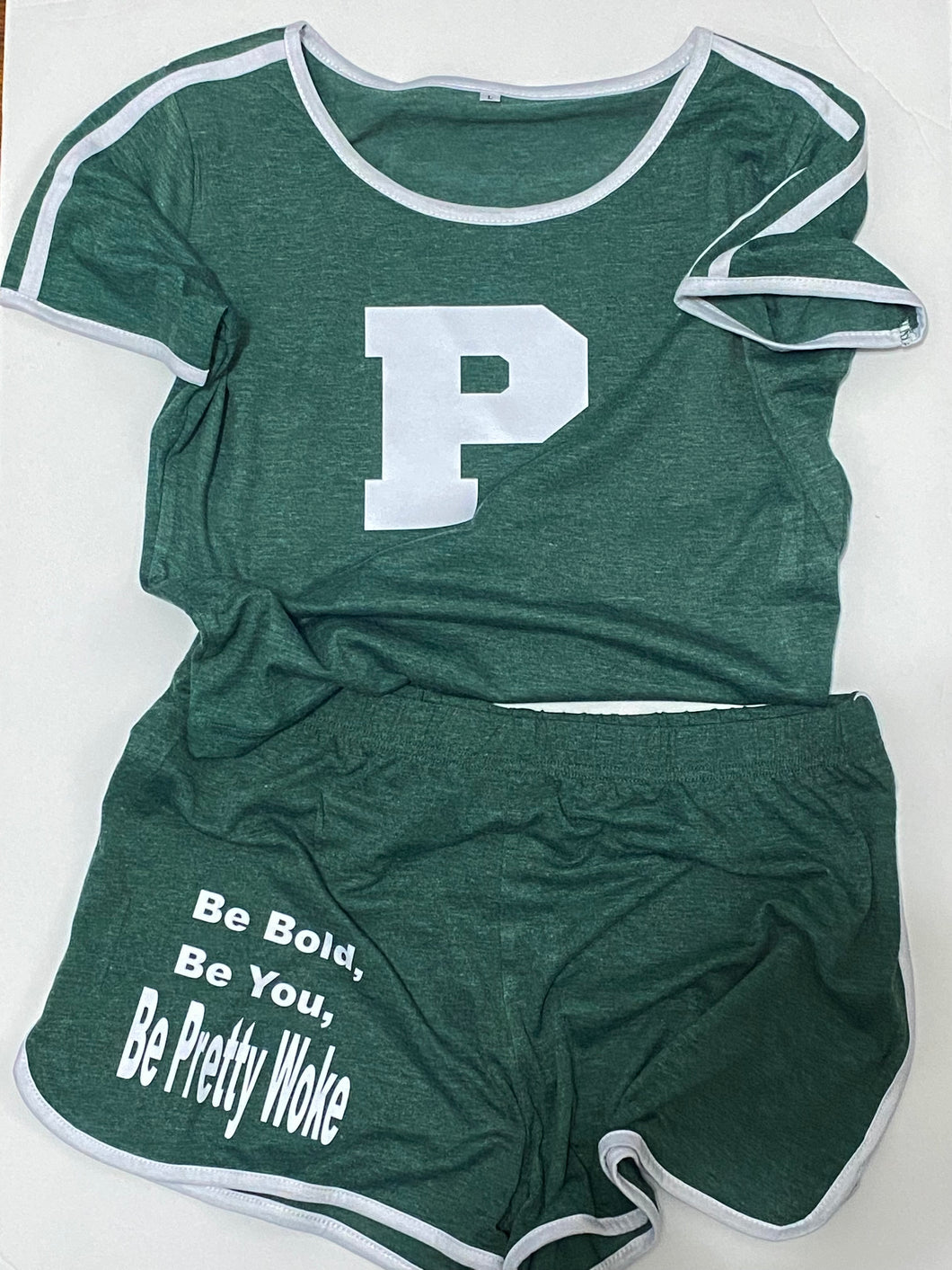 Pretty Woke Varsity Green