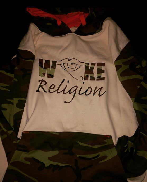 Woke Religion Camo Hoodie