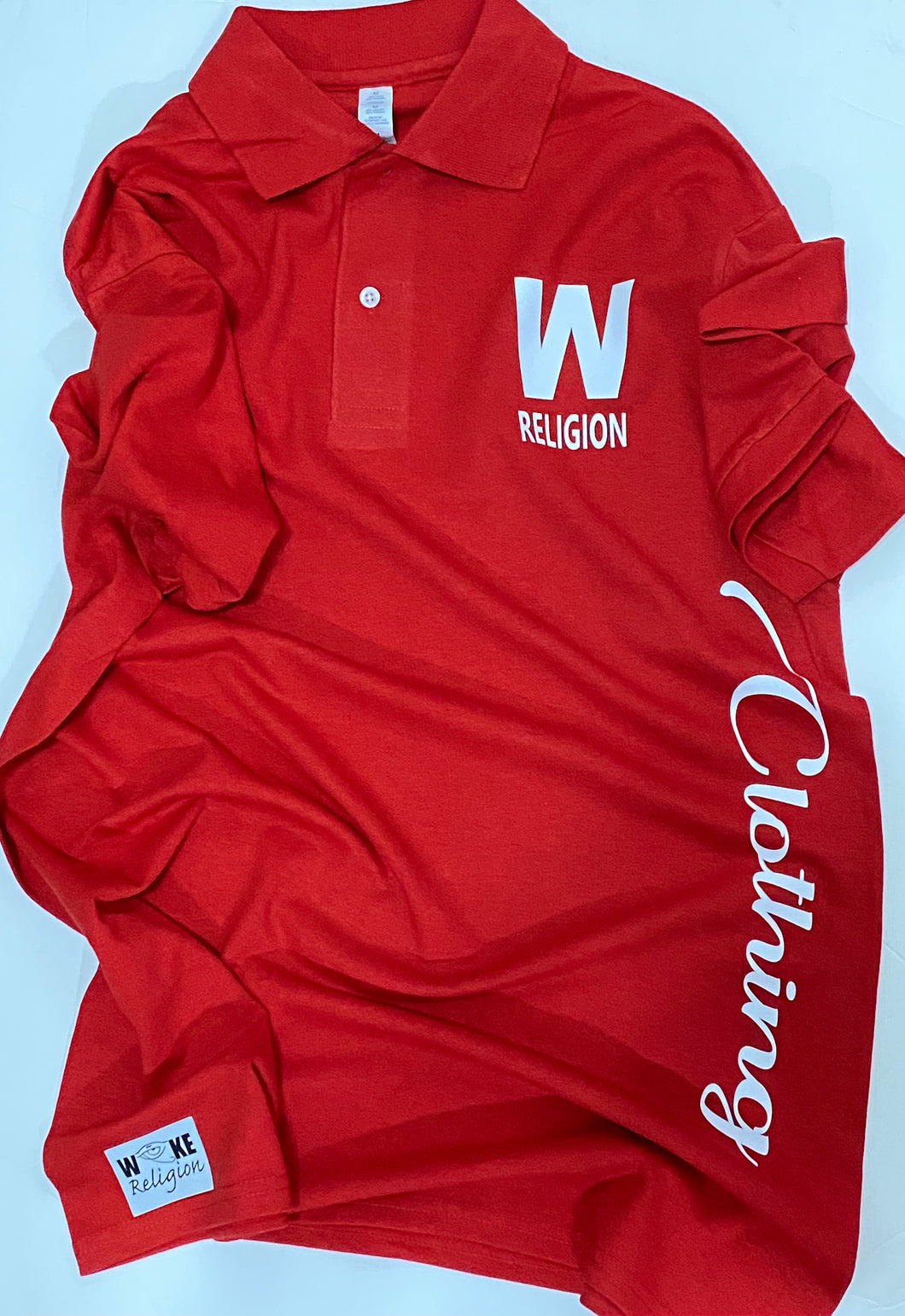 Woke Religion Polo- Red