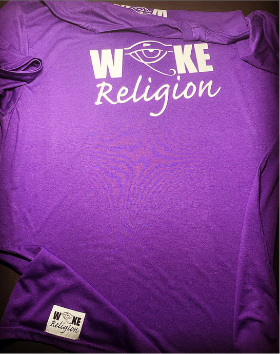 Woke Religion T-shirt- Purple