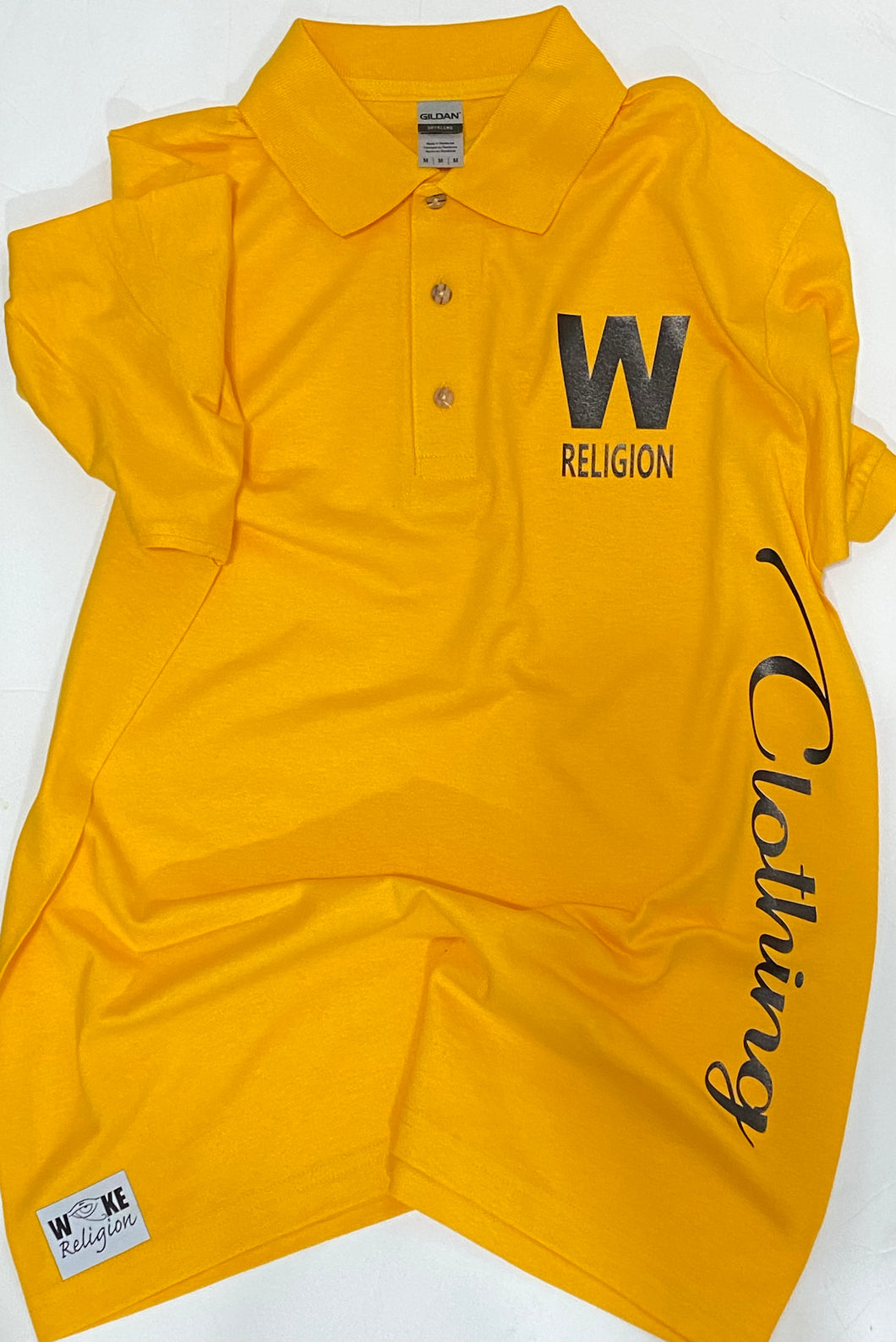 Woke Religion Polo- Gold