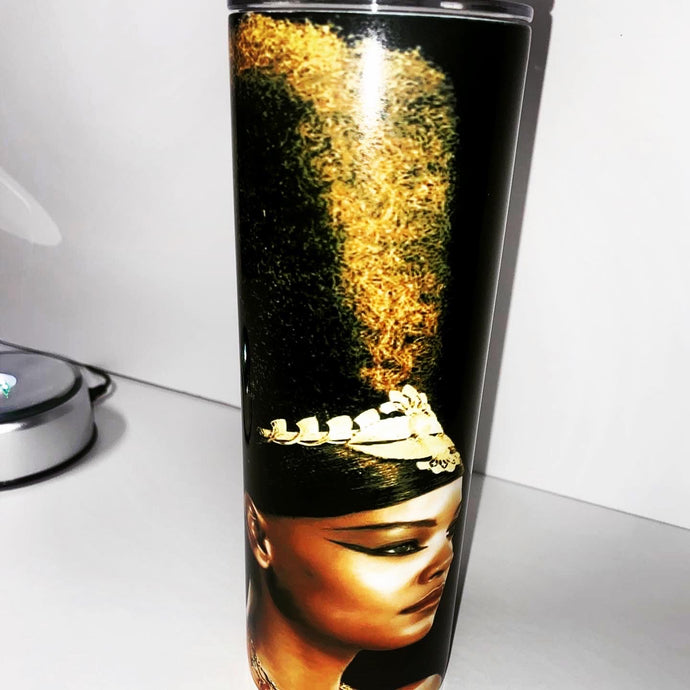 Nefertiti 20oz Skinny Tumbler