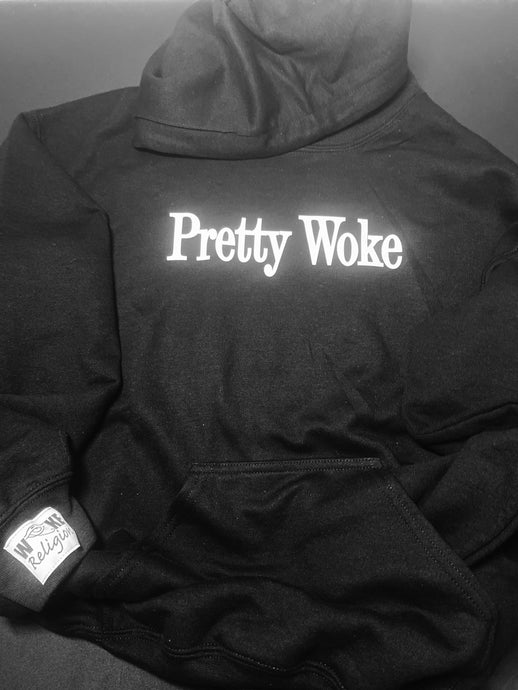 PrettyWoke Hoodie - Black & White