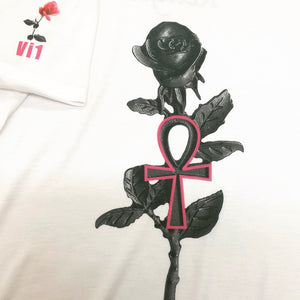 Woke Religion-Ankh Rose T-shirt Vi1 Edition